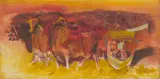 Untitled by M. Sivanesan, Oil on canvas, sold Jun 2024