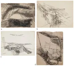 Untitled by Ram Kumar, Charcoal, pen and ink on card, sold Jun 2024