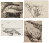Untitled by Ram Kumar, Charcoal, pen and ink on card, sold Jun 2024