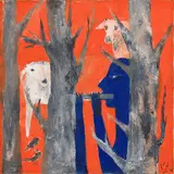 Untitled by Haku Shah, Oil on canvas, sold Jun 2024