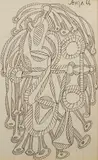 Untitled by F. N. Souza, Pen on paper, sold Jun 2024