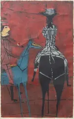 Roter Reiter by Horst Janssen, 1957, Farbholzschnitt, sold Mar 2026
