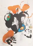 El Fogainer by Joan Miró, 1973, Farblithographie, sold Mar 2026