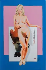 Photoshop CS by Mel Ramos, 2008, Farbsiebdruck/Emaille/Metall, sold Mar 2026