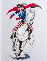Miss Liberty by Mel Ramos, 2008, Farbsiebdruck/Emaille/Metall, sold Mar 2026