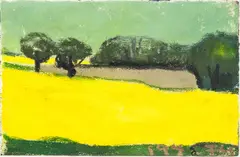 Blühender Raps by Klaus Fußmann, 1994, Pastell, sold Mar 2026