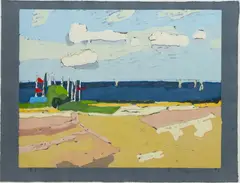 Gelting, Mole by Klaus Fußmann, 2004, Farblinolschnitt, sold Mar 2026