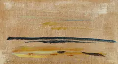 Wolken, Meer und Strand by Siegward Sprotte, 1971, Öl/Leinwand, sold Mar 2026