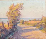 Feldweg bei Neustein an der Ostsee by Heinrich Blunck-Heikendorf, 1933, Öl/Leinwand, sold Mar 2026