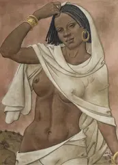 Nubierin by Werner Peiner, Tempera, sold Nov 2025