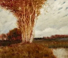 Moor bei Worpswede by Hans am Ende, Öl/Leinwand/Holz, sold Nov 2025