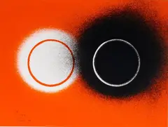 Eclipse by Otto Piene, 1970, Farbserigraphie, sold Nov 2025