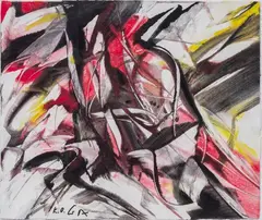 Lilly II by Karl Otto Götz, 1992, Gouache, sold Nov 2025