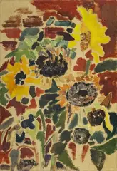 Sonnenblumen by Siegward Sprotte, Öl/Leinwand, sold Nov 2025
