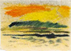 Sonne und Meer by Siegward Sprotte, 1978, Gouache/Japan, sold Nov 2025