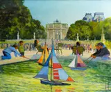 Jardin des Tuileries, Paris by Uwe Herbst, Acryl/Leinwand, sold Nov 2025
