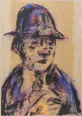 Bildnis eines Bauern by Christian Rohlfs, Tempera, sold Sep 2025