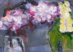 Flieder by Klaus Fußmann, 2010, Tempera, sold Sep 2025