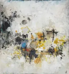 Rhythmus by Rolf Cavael, Tempera/Karton, sold Sep 2025