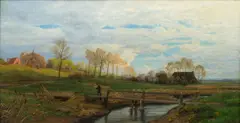 Frühlingstag by Valentin Ruths, 1894, Öl/Lw, sold May 2025