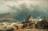 Gerettet by Johannes Hermanus Barend Koekkoek, Öl/Lw, sold May 2025