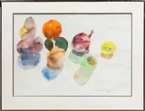 Still Life with Fruit by Sam Colburn, watercolor on paper, sold Dec 2025