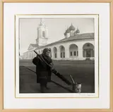Street Sweeper by Gennadij Bodrov, 1990, gelatin silver print, sold Dec 2025