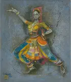 Dancer II by Shiavax Chavda, 1973, Oil on canvas, sold Oct 2024