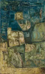 Benaras by Ram Kumar, Oil on canvas, sold Oct 2024