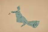 Untitled (Bird) by Nandalal Bose, Collage on paper, sold Oct 2024