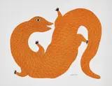 Untitled by Jangarh Singh Shyam, 2001, Acrylic on paper, sold Oct 2024
