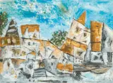 Benaras by Ram Kumar, 2014, Acrylic on paper, sold Oct 2024
