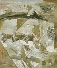 Untitled by Ram Kumar, Oil on canvas, sold Oct 2024