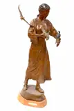 Sacajawea: Bird Woman by Roy Paul Madsen, Bronze and mixed media, sold Nov 2025