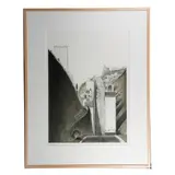 Black and White Park Place by Wayne Thiebaud, Hand ground etching with drypoint, spit bite and aquatint, sold Mar 2026