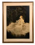 Lillies by Louis Icart, 1934, Etching aquatint, sold Mar 2026