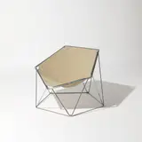 Chaise modèle « Penta by Jean-Paul Barray & Kim Moltzer, 1968, A stainless steel and linen "Penta" chair by Jean-Paul Barray & Kim Moltzer for Bofinger - 1968, sold Mar 2026