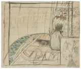 En barque by Pierre Bonnard, 1905, Crayon, fusain et crayon de couleur sur papier, sold Apr 2026