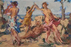La danse des Nymphes by Ker-Xavier Roussel, Huile sur carton, sold Apr 2026