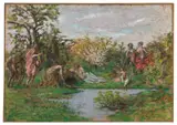 La Source by Ker-Xavier Roussel, 1900-1904, Pastel sur toile, sold Apr 2026
