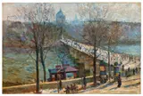 Paris, Le pont des Arts au printemps by Élie Anatole Pavil, Huile sur toile, sold Apr 2026