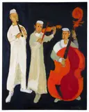 Musiciens by Emmanuel Mané-Katz, circa 1950, Huile sur toile, sold Apr 2026