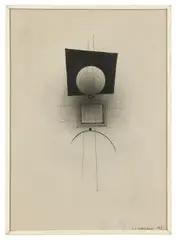 Composition by Léon Arthur Tutundjian, 1927, Encre de Chine sur papier, sold Apr 2026