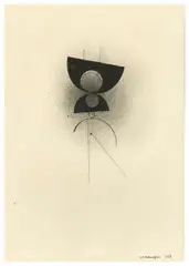 Composition by Léon Arthur Tutundjian, 1927, Encre de Chine sur papier, sold Apr 2026