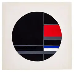 Composition plastique n°2 by Jean Gorin, 1964, Gouache sur papier, sold Apr 2026