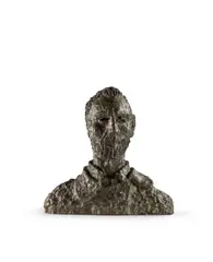 Buste de Van Gogh, deuxième état, chemise ouverte by Ossip Zadkine, 1957, Bronze à patine brun noir, sold Apr 2026