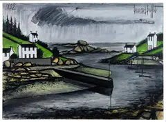 La Bretagne 3 by Bernard Buffet, 1982, Huile sur toile, sold Apr 2026