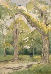 Sous-bois à Famars by Henri Harpignies, Aquarelle sur traits de crayon, sold Sep 2026