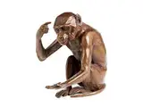 Untitled by Bronzefigur eines sitzenden Affen, bronze, sold Dec 2018