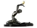 Untitled by Art déco-Skulptur, bronze, sold Jul 2018